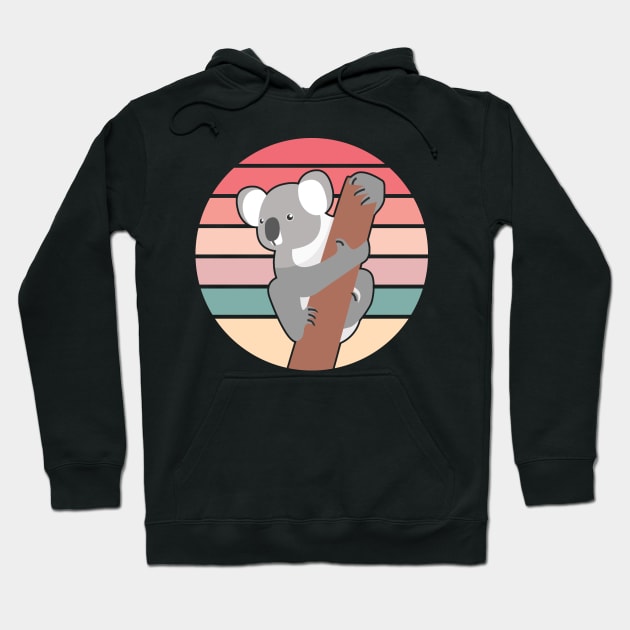 Koala Bear Retro Hoodie by Shiva121